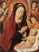 Master of Moulins, Madonna and Child Adored by Angels